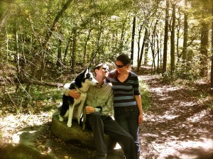 Awwww Nikki, Dan and Winter, climbing has made them love the outdoors and explore without fear!