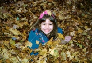 Being out in the cold triggered coughing, so one of the fun things I could do outside was jumping in leaves.