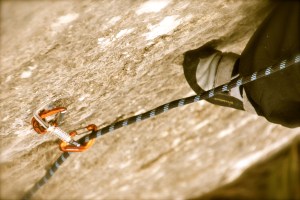 Always be aware of where the rope is in relationship to your extremities, especially your feet.