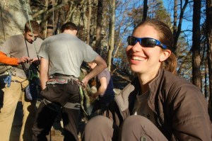 Me happy at the crag!