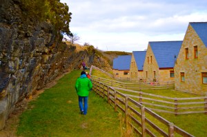 John takes me to the local bouldering spot