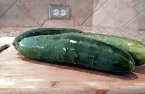 locally grown cucumbers