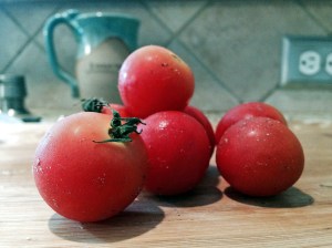 oversized grape tomatoes   